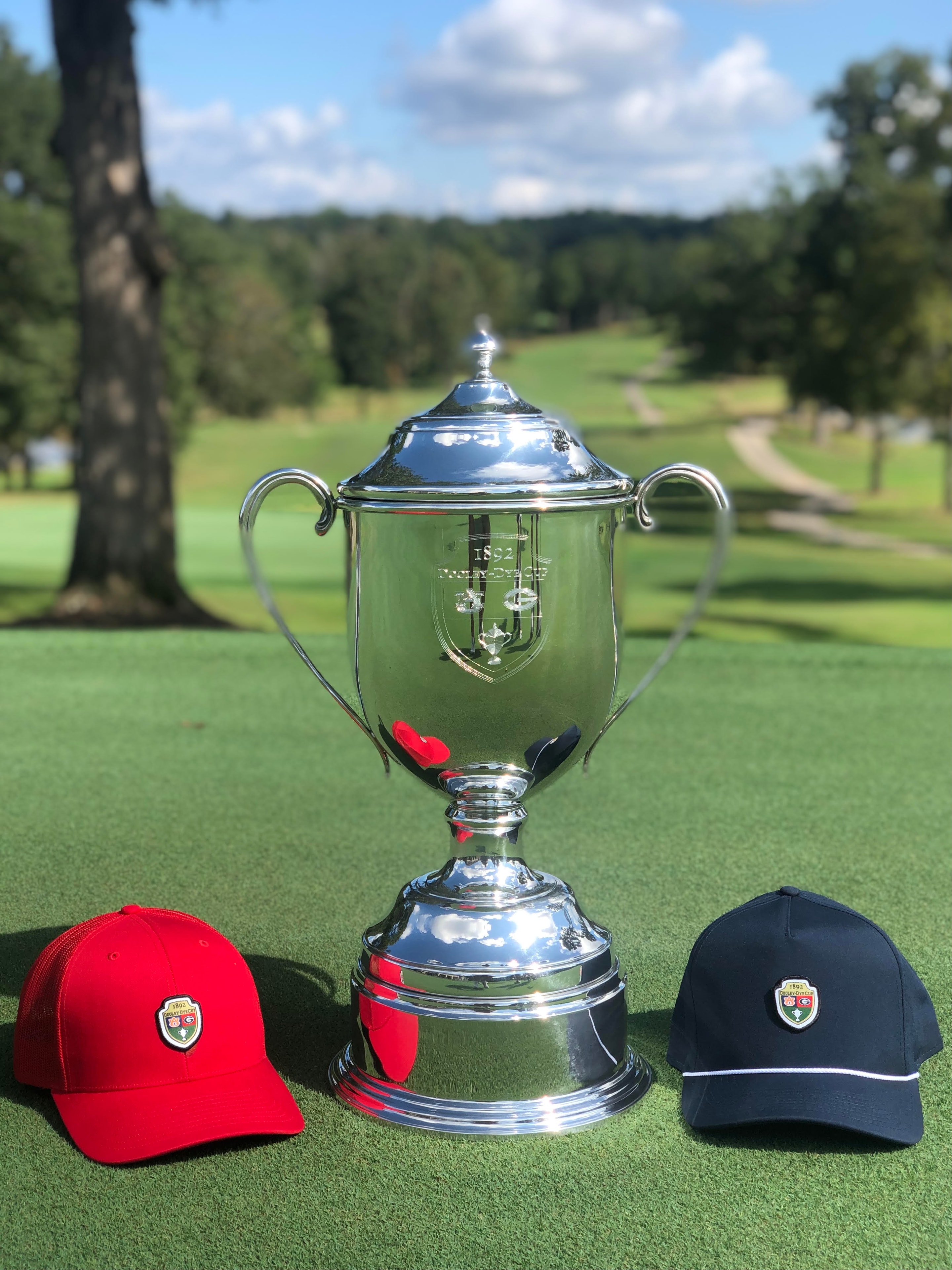 Tournament action on the fairway